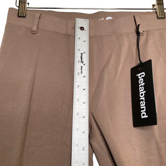 BETABRAND Yoga Pants Khaki Color Size Small Stretchy Dress Trousers NWT - Picture 7 of 12
